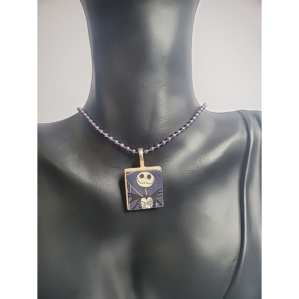 Vintage Jack Nightmare Before Christmas Pendant Necklace Character Halloween